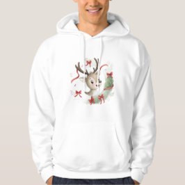 Little Baby Deer Christmas Hoodie, Cute Fawn Hoodie