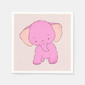 Little Baby Elephant Serviette (Vorderseite)