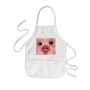 Little Baby Piggy - Lächeln Kinderschürze