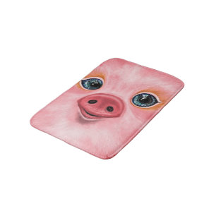 Little Baby Piglet Bath Mat - Lächeln Badematte