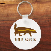 Little badass honey badger schlüsselanhänger (Vorderseite)