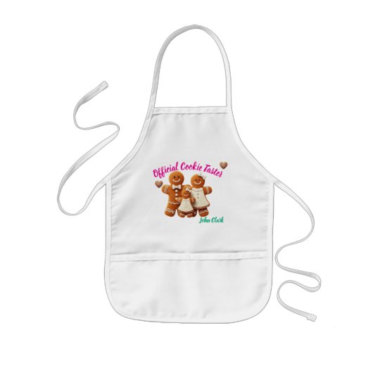 Little Baker Gingerbread Personalized Kid Apron Kinderschürze (Vorne)