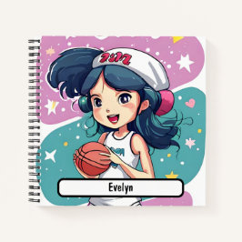 Little Baller Babe Notebook mit individueller Name Notizblock