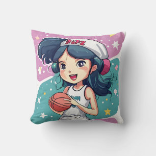 Little Baller Babe Throw Kissen