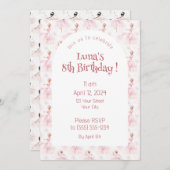 Little Ballerina #1 - Black Girl Einladung (Vorne/Hinten)