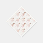 Little Ballerina #2 - Black Girl Serviette (Ecke)