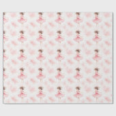 Little Ballerina #3 - Brünett Geschenkpapier (Flach)