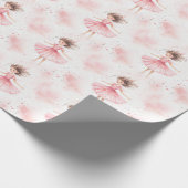Little Ballerina #3 - Brünett Geschenkpapier (Ecke)