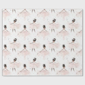 Little Ballerina #6 - Black Girl Geschenkpapier (Flach)