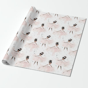 Little Ballerina #6 - Black Girl Geschenkpapier