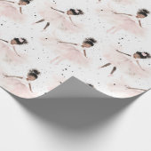 Little Ballerina #6 - Black Girl Geschenkpapier (Ecke)