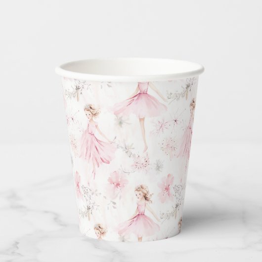 Little Ballerina #7 - Blonde Girl Pappbecher (Vorderseite)
