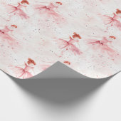 Little Ballerina #8 - Read Head Girl Geschenkpapier (Ecke)