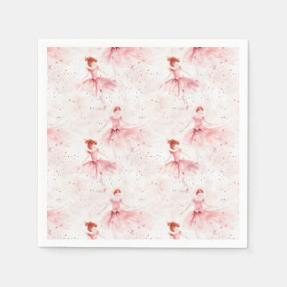Little Ballerina #8 - Read Head Girl Serviette