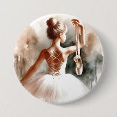 "Little Ballerina Dreams" Button (Vorderseite)