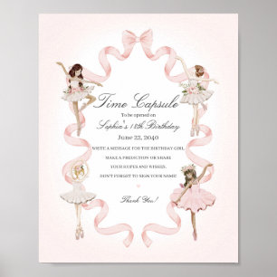 Little Ballerina Geburtstagsparty Time Kapselunter Poster