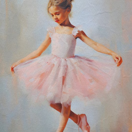 Little Ballerina Girl Decoupage Tissue Paper Seidenpapier
