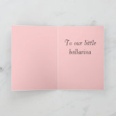 Little Ballerina Karte (Innenseite)