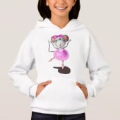 Little Ballerina Mouse Hoodie (Vorderseite)