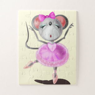 Little Ballerina Mouse Puzzle - Balletttänzer