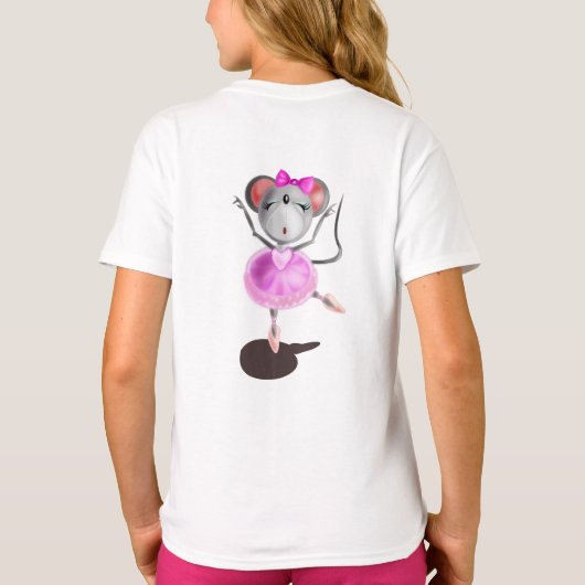 Little Ballerina Mouse T-Shirt (Rückseite)
