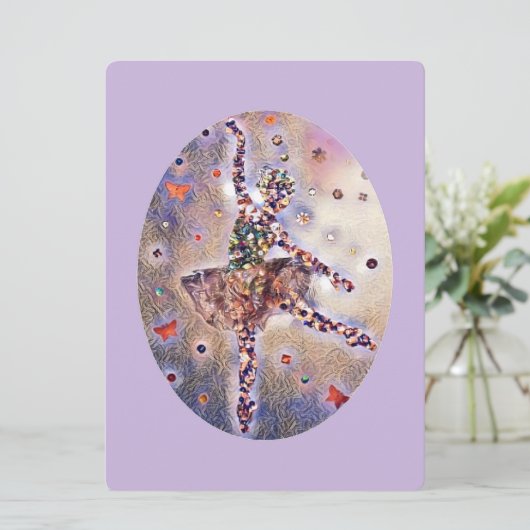 Little Ballerina Niedlich Dance Show Erwägungsgrun Programm (Stehend Vorderseite)