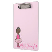 Little Ballerina Personalisiert Tutu Balletänzerin Klemmbrett (Links)