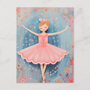 Little Ballerina Postkarte