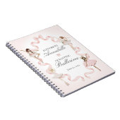 Little Ballerina schreibt an mein kleines Babybuch Notizblock (Rechte Seite)