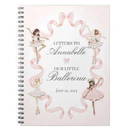 Little Ballerina schreibt an mein kleines Babybuch Notizblock