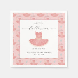 Little Ballerina Tutu Girl Babydusche Napkins Serviette
