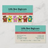 Little Bären Beginners Daycare Business Card Visitenkarte (Vorne/Hinten)
