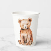 Little Bären Woodland Theme Cup Pappbecher (Rückseite)