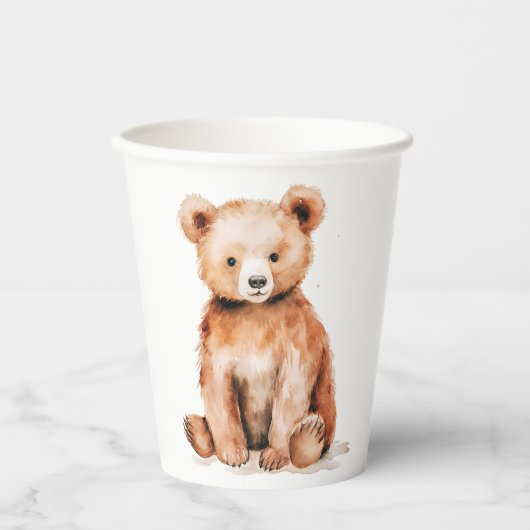 Little Bären Woodland Theme Cup Pappbecher (Vorderseite)