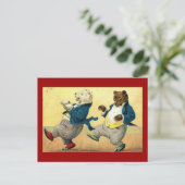 Little Bars, Cake Walk Dance Vintag Postkarte (Stehend Vorderseite)