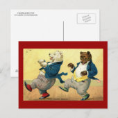 Little Bars, Cake Walk Dance Vintag Postkarte (Vorne/Hinten)