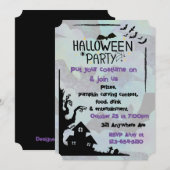 Little Batty Halloween Einladung (Vorne/Hinten)