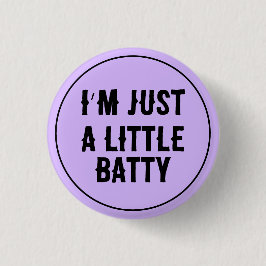 Little Batty Pastel Goth Button