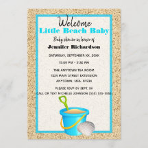 Little Beach Baby Aquamarin Sand Pail Baby Dusche