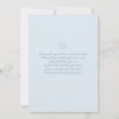 Little Beach Baby Shower Boy Einladung (Rückseite)