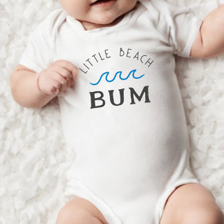 Little Beach Bum Beach Baby Boy Baby Strampler