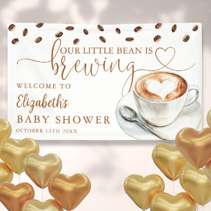 Little Bean Coffee Baby Shower Willkommen Banner