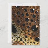 Little Bean Coffee Themed Baby Dusche Einladung (Rückseite)