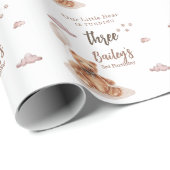 Little Bear Any Age Birthday Geschenkpapier (Rolleneckpunkt)