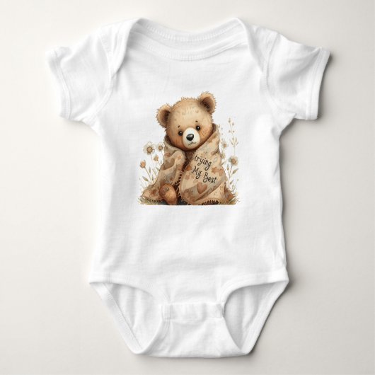 little bear baby strampler (Vorderseite)