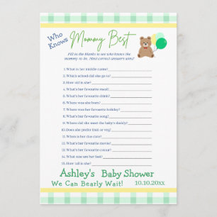 Little Bear Balloon Geschlechtsneutrale Babyshower Karte