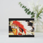 Little Bear Indian Postkarte (Stehend Vorderseite)