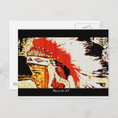 Little Bear Indian Postkarte (Vorne/Hinten)