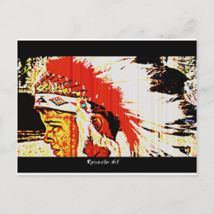 Little Bear Indian Postkarte