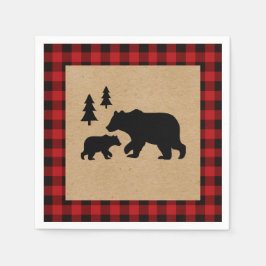 Little Bear Lumberjack Napkins Serviette